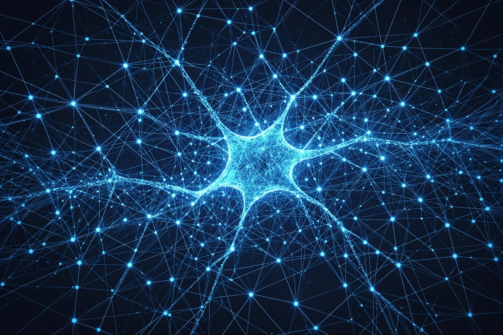 A geometric illustration of interconnected nodes representing search algorithms and user interactions.