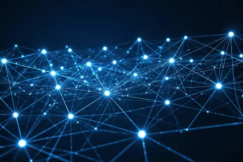 Abstract illustration of digital pathways connecting websites and AI agents through dual methods.